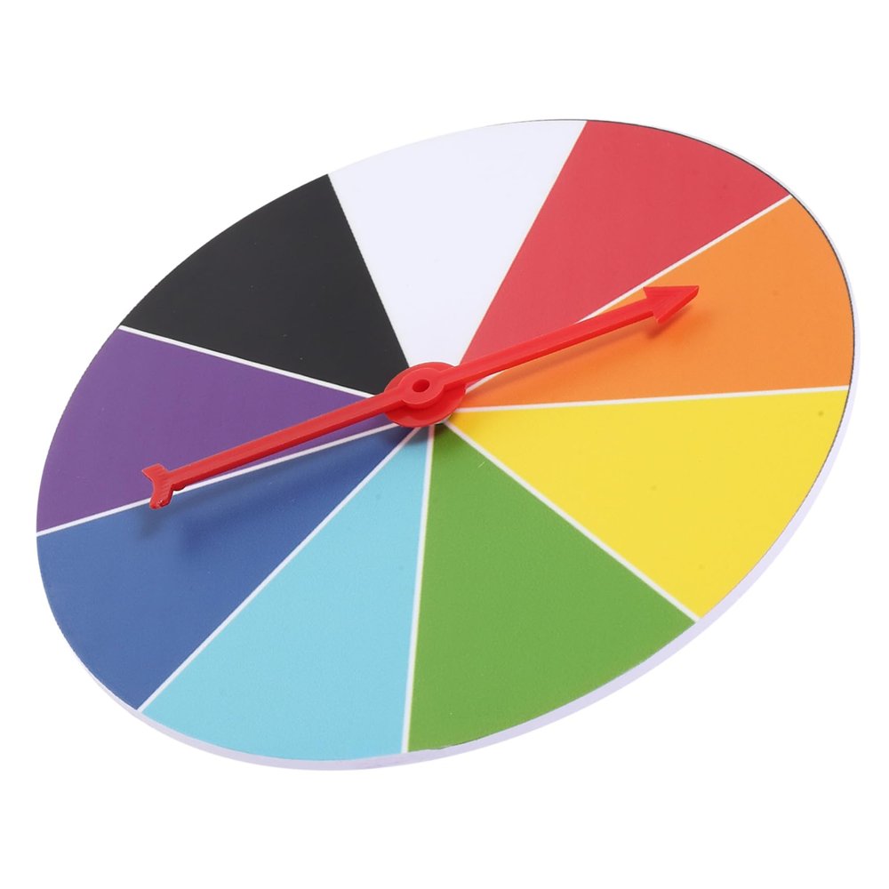 Beaupretty Small Wall Mounted Prize Wheel Turn Plate Portable DIY Spin Wheel for Fundraisers Parties Classrooms with Reusable Design