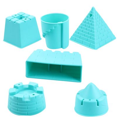 BESPORTBLE 6pcs Beach Set Plastic Sandcastle Tools Lightweight Excavating Shovels for Creative Outdoor Play Random Colors Random Color