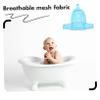 MOBUTOFU Adjustable Shower Mesh Bath Seat Net with Breathable Soft Mesh Fabric Skid Blue Bath Mat Support for Newborns Fits Various Tub Easy Installation and Secure Safety Design view 4