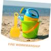 BESPORTBLE 8pcs Beach Shovel Portable Mini Sand Scoops in Red Yellow Blue Green Plastic Sand Digging Tools for Creative Outdoor Play and Sandcastle Building view 3