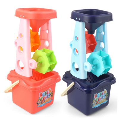 Beaupretty Interactive Beach with Sand Bucket Shovel and Sand Clock Lightweight Safe Abs Plastic for Outdoor Play and Creative Fun for Orange