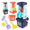 Beaupretty Interactive Beach with Sand Bucket Shovel and Sand Clock Lightweight Safe Abs Plastic for Outdoor Play and Creative Fun for Orange view 4