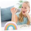 Abaodam Creative Ceramic Rainbow Saving Pot Piggy Bank for Lovely Desktop Ornament Money Storage Box Family Encourages Saving Habits view 3