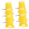 LALADEFIEE 6pcs Clockwork Legged Robot Movements DIY Walking Accessories Windup Mechanism for Clay Crafts and Repair Yellow view 1