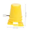 LALADEFIEE 6pcs Clockwork Legged Robot Movements DIY Walking Accessories Windup Mechanism for Clay Crafts and Repair Yellow view 2