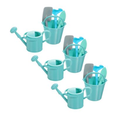 FRCOLOR 3 Sets Miniature Garden Tool for Lightweight Simulation Watering Can Rake Models and Shovel Decor for Indoor Windows Succulent Planting and Backyard Micro Landscapes