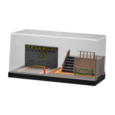 1/64 Scale Model Car Display Case Parking Space Home Decor for Collectors Street Scene Decorative for Toy Cars Layout Diorama, Style B