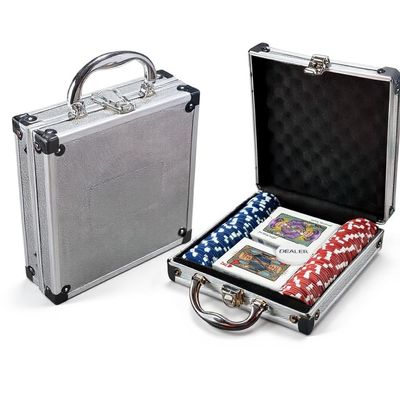 END THE WOKENESS Trump Themed Poker Case Set, 2 Card Decks, 100 Political Chips, 5 Dice, Premium Storage Case, Trump & Biden Design