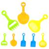 BESPORTBLE 8pcs Beach Sand Dig Shovels Set Lightweight Plastic Sand for Boys and Includes Square and Curved Shovels Rake and Hourglass for Beach Park Backyard Play Random Color view 1