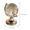Abaodam 2pcs Miniature Desktop Globes Crystal Geographic Globe Models Delicate High Borosilicate Glass Craft Decor for Home Office Table Creative Transparent Sphere Ornaments view 2