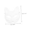 Beaupretty 10pcs DIY Fox Mask for Women and Blank Paintable Paper Pulp Masquerade Masks for Halloween Cosplay Birthday and Carnival Party Dress Up Safe Material view 2