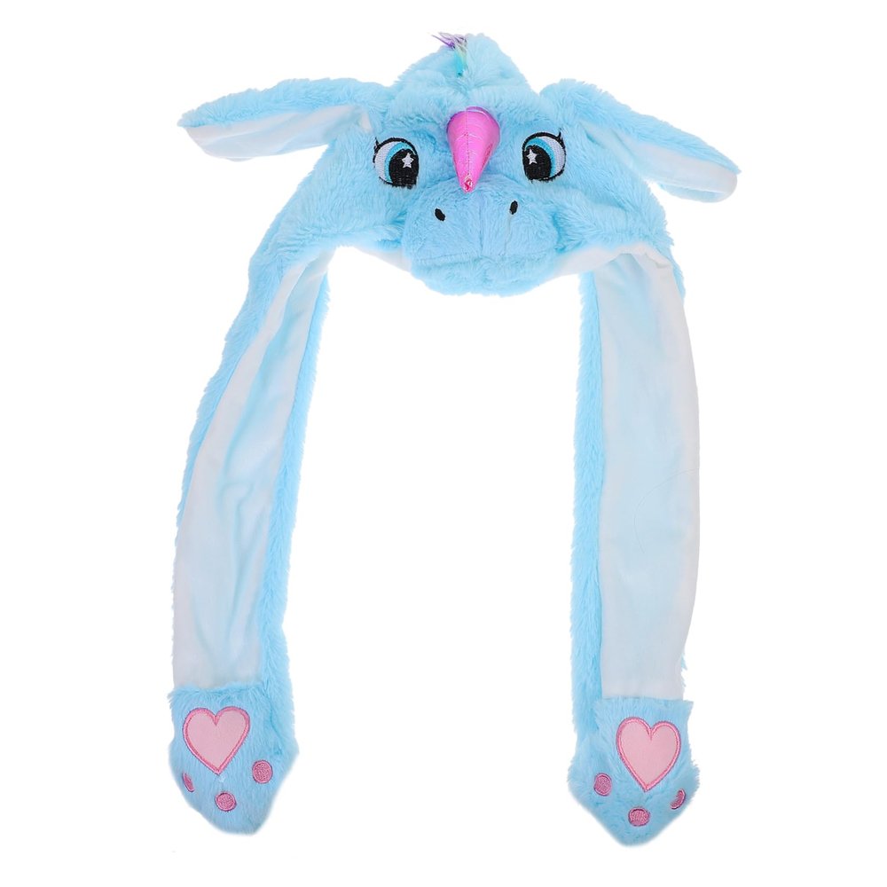 BESPORTBLE Adorable Unicorn Shape Ear Moving Hat Soft Warm Winter Party Costume Cap for Cosplay Festival Birthday Gift