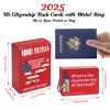 2025 US Citizenship Flash Cards (Tarjetas De Ciudadania 2025 ingls y espaol) 100 USCIS Civics Questions with Metal Ring (Tarjetas para La Ciudadania De Las 100 Preguntas) for Naturalization Test view 2