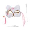 Beaupretty 2pcs Creative Sakura Fox Half Masks for Halloween Masquerade Cosplay Party Decorative Costume Props with Unique Fashion Design view 2