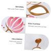 Beaupretty 2pcs Creative Sakura Fox Half Masks for Halloween Masquerade Cosplay Party Decorative Costume Props with Unique Fashion Design view 4