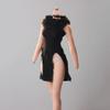 Fremego 1/6 Scale Female Clothes,Female Hooded Wasteland Style Long Split Dress and Underpants Sweater Dress Outfit Clothing Accessory for 12inch PH TBL JO Action Figure (Black) view 3