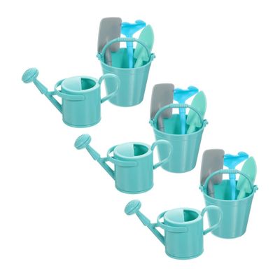 Toyvian 3 Sets Miniature Gardening Tool Lightweight Simulation Watering Can Shovel Rake for DIY Garden Decor and Bonsai Accessories Small Plant Enthusiasts