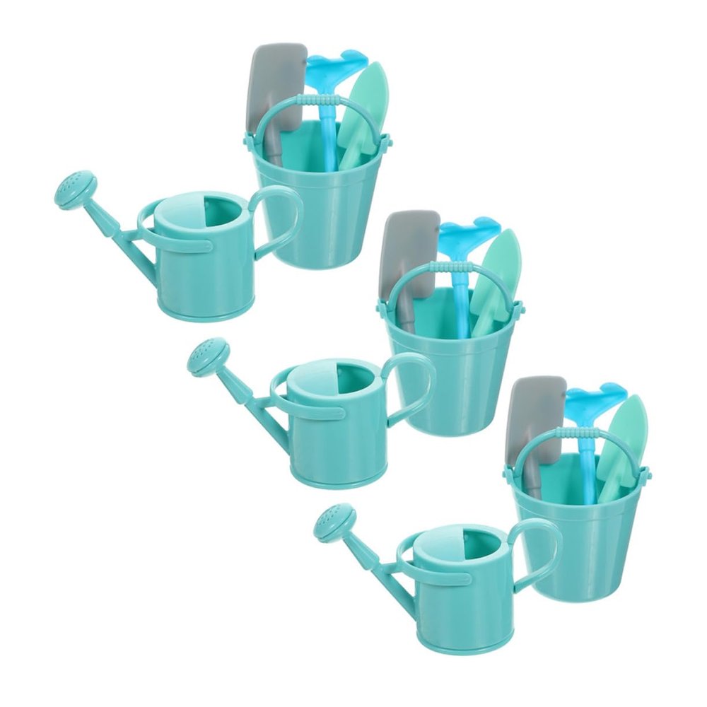 Toyvian 3 Sets Miniature Gardening Tool Lightweight Simulation Watering Can Shovel Rake for DIY Garden Decor and Bonsai Accessories Small Plant Enthusiasts