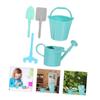 VICASKY 3 Sets Miniature Gardening Tool Simulation Rake Planter Decor for Garden Play Patio Decoration Reusable view 3