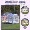 10ft Inflatable Bubble House Dome with Tunnel for Kids, Clear TPU Balloon Tent for Parties, Includes 450W Air Blower & 600W Air Pump view 3