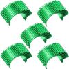 Fraizoe RC 5PCS Aluminum Heatsink Electric Engine Motor Heat Sink Cooling Fins Replacement for #03300, Compatible with 1/10 HSP Traxxas HPI Tamiya Losi 550 540 3650 Size Brushed/Brushless Motor(Green) view 1
