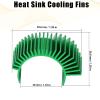 Fraizoe RC 5PCS Aluminum Heatsink Electric Engine Motor Heat Sink Cooling Fins Replacement for #03300, Compatible with 1/10 HSP Traxxas HPI Tamiya Losi 550 540 3650 Size Brushed/Brushless Motor(Green) view 2