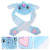 Abaodam Funny Unicorn Ear Moving Hat Photo Prop Festival Adults and Soft Blue Cap with Jumping Ears for Birthday Easter Anniversary Celebrations view 2