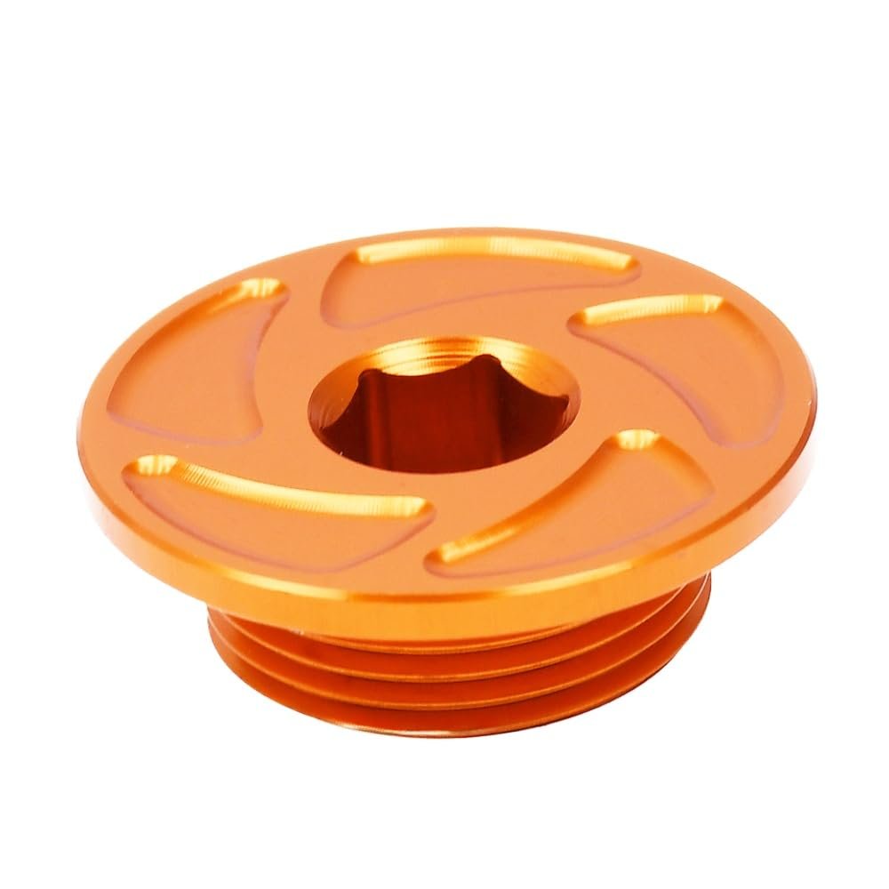 CNC Engine Ignition Cover Plug Compatible with Motorcycles Including SXF XCF XCFW EXCF Freeride SMR SMC RC Models and R Adventure S Supermoto R Series(Orange)