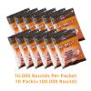 MHHE,100k Orange Gel Ammo for Gel Ball Blasters (7-8 mm,10 Packs,10000 Pieces Per Pack), Hydrogel Balls for Ages 14 & Up view 2
