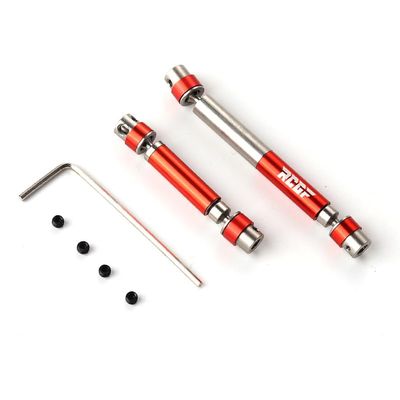Metal Center Drive Shaft & Oil Shock Absorber Set for 1/18 HOBBYPLUS CR18P RC Rock Van - Upgraded Performance Accessories(Yellow)