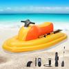 Inflatable Jet Ski with 500W Motor - 130 Min Runtime & 10-Speed Remote (3-7 km/h) | Max 485lb Capacity | Yellow Motorized Watercraft for Pool Lake Ocean view 1