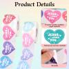 1000pcs Jesus Loves You Stickers, 16 Colors Christian Religious Sticker Rolls Jesus Loves You Religious Themed Decal for Kids Paper Envelope Card Gifts (Heart Style) view 4