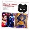 Abaodam Foxes Style Halloween Mask with Elastic Band Half Face Fox Cosplay Mask for Men Women Masquerade Ball Party Carnival Festival Costume view 3