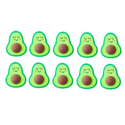 Abaodam 18pcs Cartoon Avocado Erasers for Study Stationery Bulk Student Erasers Safe Painting Classroom Prizes Random Style Green