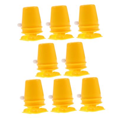 KESYOO 8pcs Clockwork DIY Plastic Movement Parts for Wind Up Robot Reusable Clockwise Mechanism for Handmade Craft Accessories for Clay and DIY Clockwork Walking Robot Projects