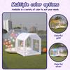 10ft Inflatable Bubble House Dome with Tunnel for Kids, Clear TPU Balloon Tent for Parties, Includes 450W Air Blower & 600W Air Pump view 3