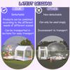10ft Inflatable Bubble House Dome with Tunnel for Kids, Clear TPU Balloon Tent for Parties, Includes 450W Air Blower & 600W Air Pump view 4