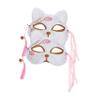 Abaodam 2pcs Creative Kitsune Half Face Masks for Halloween Party Cosplay Unique Fox Costume Props with Fine Workmanship Lightweight and Easy to Wear for Dance Performance and Festive view 1