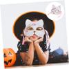 Abaodam 2pcs Creative Kitsune Half Face Masks for Halloween Party Cosplay Unique Fox Costume Props with Fine Workmanship Lightweight and Easy to Wear for Dance Performance and Festive view 3