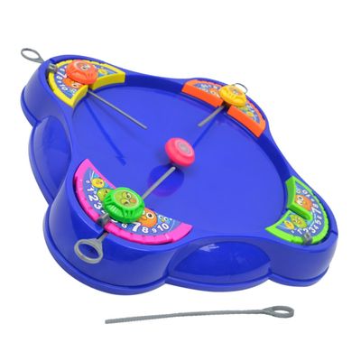 BESPORTBLE Rotating Gyro with Launchers and Tops Interactive Desktop Game for Cartoon Design Enhances Hand Eye Coordination and Group Play Fun