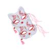 Abaodam 2pcs Halloween Party Decorative Fox Mask Sakura Fox Half Masks for Cosplay Costume Unique Stylish Animal Masquerade Props for Fancy Dress and Themed Events view 1