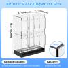 8-Slot Acrylic Booster Pack Dispenser, Card Organizer with Black Base, Fits 280+ Booster Packs, 4mm Thick Display Holders for Sports, Trading Collector Cards view 2