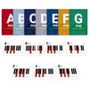 Infassic Piano Chord Flash Cards - Acoustic & Keyboard Piano Learning Cheat Sheets - Learn Essential Chords Quickly & Easily for Pianists, Teachers, and Students - 55 Flashcards view 2