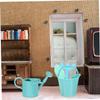 VICASKY 3 Sets Miniature Gardening Tool with Watering Can Rake Shovel Lightweight Micro Landscaping Ornaments for Garden Patio Decor and Outdoor Play Wear Resistant Design view 3