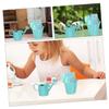 VICASKY 3 Sets Miniature Gardening Tool with Watering Can Rake Shovel Lightweight Micro Landscaping Ornaments for Garden Patio Decor and Outdoor Play Wear Resistant Design view 4