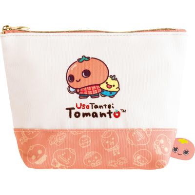 San-X CA76501 Detective Tomato Cloak Fresh Pouch Approx. H 5.1 x W 7.3 x D 2.0 inches (130 x 185 x 50 mm)