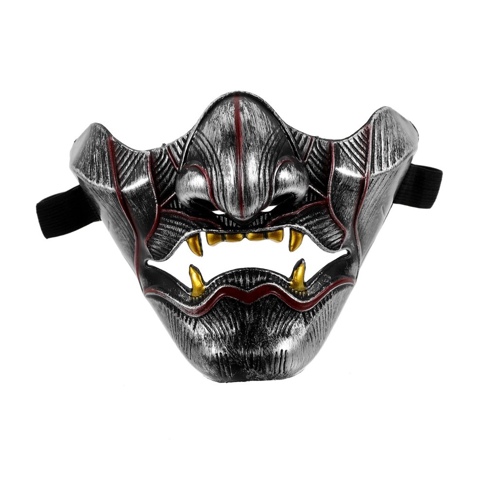 BESPORTBLE Japanese Hannya Cosplay Mask Half Face Party Prop for Men Women Traditional Theater Performance