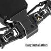RCYouHott RC Aluminium Upgrades Part for L0S1 1/24 1/28 Micro-B(LOS00007)/Micro-T(LOS-1392) 2S 2WD,Front Bumper/Rear Wing Mount/Front Bulkhead Skid Plate/Servo Mount/Bearings Kit,Black view 3