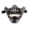 Beaupretty Japanese Hannya Mask Cosplay Unisex Half Face Mask with Elastic Band Traditional Kabuki Theater Prop for Halloween Masquerade and Makeup Party Lightweight Design view 1