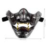 Beaupretty Japanese Hannya Mask Cosplay Unisex Half Face Mask with Elastic Band Traditional Kabuki Theater Prop for Halloween Masquerade and Makeup Party Lightweight Design view 2